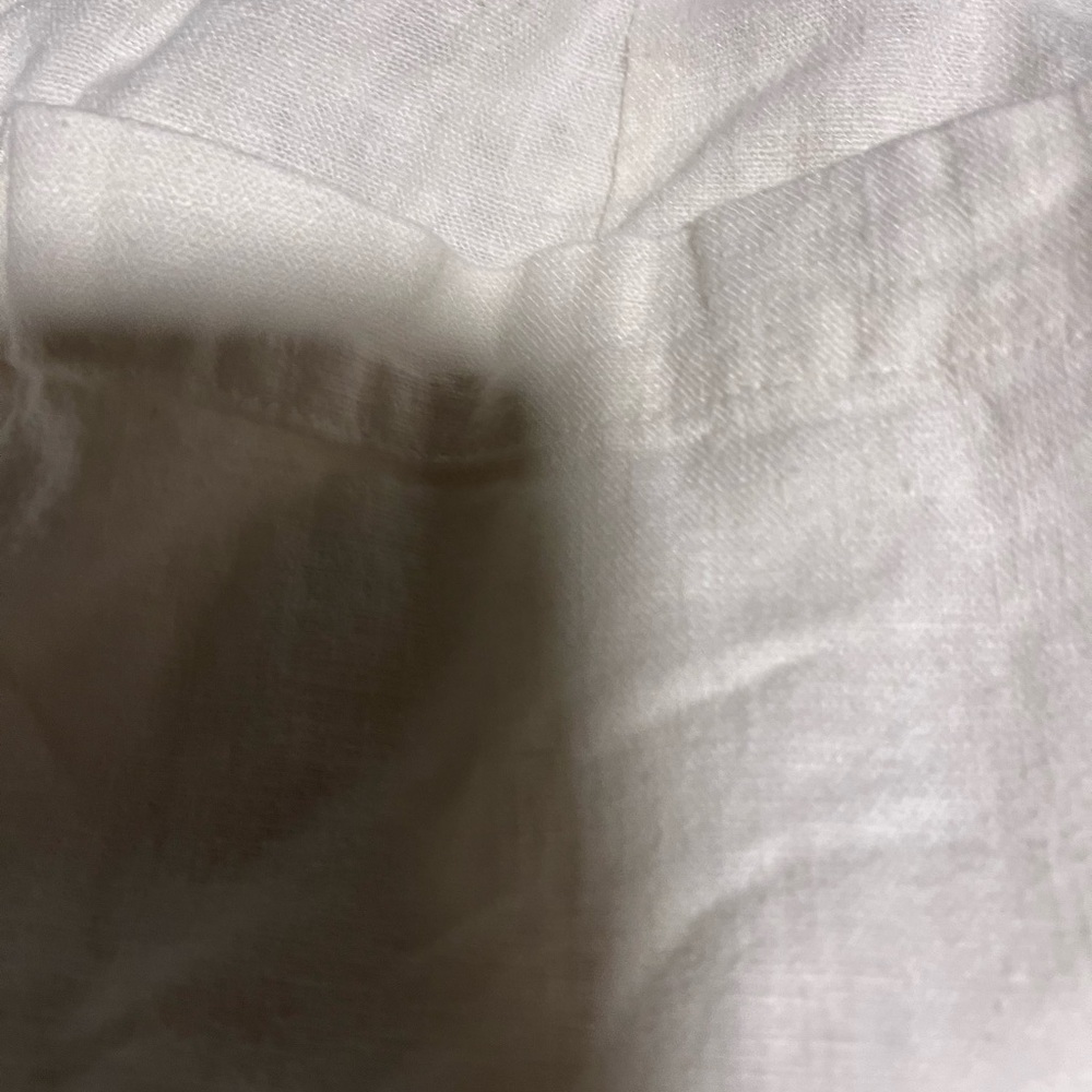 White Embroidered Wide-Leg Pants - Picture 6 of 6
